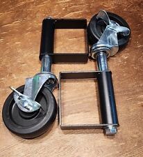2 Pack Heavy Duty Gate Wheel Caster Gate Wheel With Spring 4inch Spring Loaded C, used for sale  Shipping to South Africa