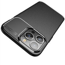iPhone 13 Pro Hülle Schutzhülle Silikon TPU Slim Case Schwarz Carbon Optik gebraucht kaufen  Versand nach Switzerland