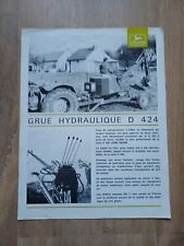 Prospectus tracteur grue d'occasion  Saint-André-lez-Lille