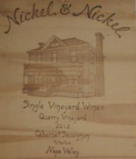 Nickel & Nickel Vineyard Branding Iron 2012 Cabernet Sauvignon Wine Crate Lid for sale  Shipping to South Africa