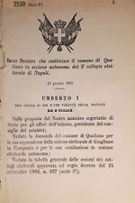 Decreto regno italia usato  Vimodrone