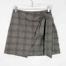 Aritzia Wilfred Plaid Wrap Skirt Gray Size 4 for sale  Shipping to South Africa