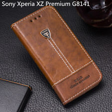Capa traseira couro PU carteira flip carteira telefone para Sony Xperia XZ Premium G8141, usado comprar usado  Enviando para Brazil