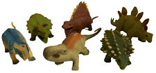 Lote de 6 figuras llenas de cuentas de dinosaurio de goma 2003 Toy Major Trading Co segunda mano  Embacar hacia Argentina
