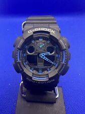 Reloj analógico-digital para hombre Casio G-Shock GA-100 gris resina azul funciona con batería nueva segunda mano  Embacar hacia Argentina