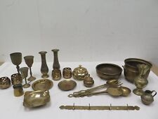 Vintage Brass Job Lot Bundle Metal Vases Goblets Trays Pots Cups for sale  Shipping to South Africa
