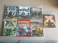 (Lote de 7) Juegos Playstation 3 ROCK BAND UNCHARTED CALL OF DUTY segunda mano  Embacar hacia Argentina