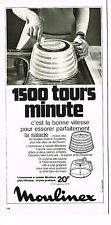 Publicite 1973 moulinex d'occasion  Le Luc