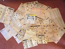 VINTAGE FROG AIRCRAFT KIT INSTRUCTION SHEETS LARGE LOT-RARE for sale  Shipping to South Africa