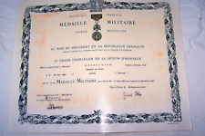 Diplome médaille militaire d'occasion  Luzech