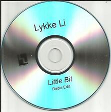 LYKKE LI Little Bit EDIÇÃO DE RÁDIO RARA Tst press PROMO Rádio DJ CD single 2008 EUA, usado comprar usado  Enviando para Brazil