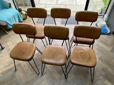 Leather dining chairs for sale  LOUGHTON