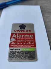 Autocollant alarme verisure d'occasion  Dammarie-les-Lys