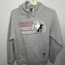 Deer Valley Avalanche Rescue Dogs Search Team Hoodie Pullover Blue 84 Large VGC, used for sale  Shipping to South Africa