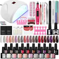 20 Colors Gel Nail Polish Set with UV LED Dryer Lamp Gel Varnish Nail Art Tools for sale  Shipping to South Africa