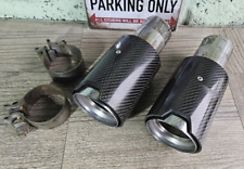 Genuine BMW 2 3 4 5 6 Carbon Fiber Fibre M Performance Exhaust Tip Finisher x 2, used for sale  Shipping to South Africa