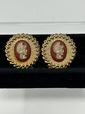 Vintage Trojan Warrior Cameo Wrap Cuff Links for sale  Shipping to South Africa