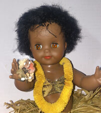 Boneca bebê vintage década de 1960 lembrança havaiana polinésia taitiana Luau Hula Aloha, usado comprar usado  Enviando para Brazil