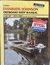 Clymer Evinrude/Johnson Outboard Shop Manual 2-40 hp 1973-89 incl. Mtrs elétricos comprar usado  Enviando para Brazil