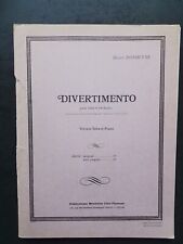 PARTITION - D. DONDEYNE - Divertimento tuba en ut ou saxhorn basse sib et piano comprar usado  Enviando para Brazil