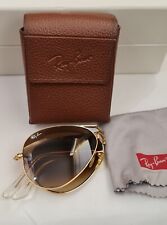 Usado, Gafas de sol Ray-Ban RB3479 001/51 plegables aviador Wayfarer doradas  segunda mano  Embacar hacia Mexico