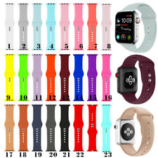 Bracelet silicone pour Apple Watch Series 7 6 5 4 3 2 & SE - 38/40/42/44/41/45mm myynnissä  Leverans till Finland