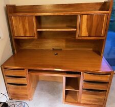 solid computer wood hutch for sale  Seattle