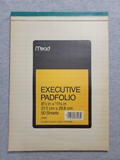 Bloco de notas Mead Executive Padfolio regra larga notebook com regras 8 1/2 x 11 3/4 33918 A comprar usado  Enviando para Brazil