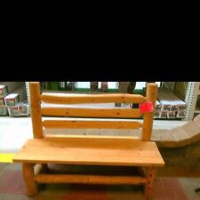 Cedar log bench for sale  Muskegon