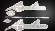 Avalon pontoon boat Emblems 22" CHROME + FREE FAST delivery DHL express - raised, used for sale  Shipping to South Africa