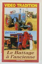 cassettes VHS agricole Le battage à l'ancienne tracteurs Lanz sfv ih John deere, occasion d'occasion  Auneau