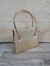 Gold clutch bag for sale  ELLESMERE