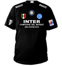 T-SHIRT INTER CAMPIONE DEL MONDO MAGLIA FELPA CALCIO milano triplete maglietta usato  Italia