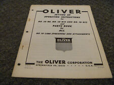 Oliver 18b8 18b10 for sale  Fairfield