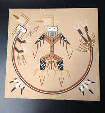 Lehi Benally Navajo Native American Sand Art Thunder & Rainbow Boy "87" for sale  Shipping to South Africa