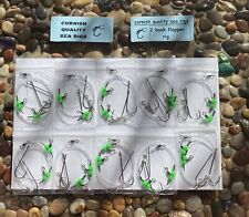 Cornish Quality Sea Rigs    2 HOOK FLAPPER RIGS    Pack of 10 rigs  free postage for sale  Shipping to South Africa