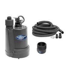 Superior 91299 - 1/4 HP  91250 pump - Submersible Thermoplastic Utility Pump Kit for sale  Shipping to South Africa