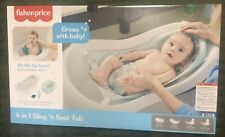 Fisher-Price 4-In-1 Sling 'N Seat Bath Tub, Pacific Pebble for sale  Shipping to South Africa