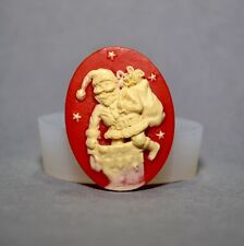 SANTA CAMEO - molde de silicona - cameo sugarcraft cupcake chocolate resina fimo  segunda mano  Embacar hacia Argentina