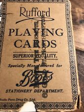 linen playing cards for sale  BURY