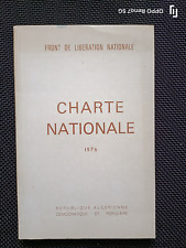 République algérienne charte d'occasion  Paris VIII