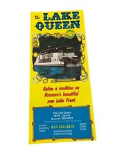 Lake Queen Paddle Wheeler Boat Tour Vintage Travel Brochure Branson MO, used for sale  Dyersburg