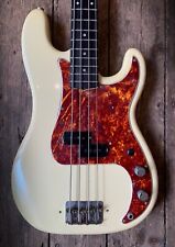 Used, 1966 Fender Precision Bass with Rosewood neck refinished white & hard shell case for sale  Shipping to South Africa