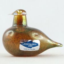 OISEAU Verre OIVA TOIKKA NUUTAJÄRVI Finland Bird Mottled Glass Design Figurine.., gebruikt tweedehands  verschepen naar Netherlands