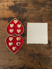 Variety Club Collection of Heart Badges in Heart Shaped Box  for sale  LONDON