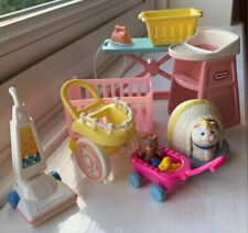 Vintage Little Tikes Dolls House High Chair Baby Seat + Other Misc. Furniture, used for sale  SWINDON