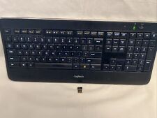 Logitech K800 teclado iluminado sem fio recarregável com dongle sem carregador comprar usado  Enviando para Brazil