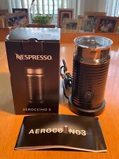 Nespresso Aeroccino 3 Electric Milk Frother Black / Stainless Steel Model 3694 for sale  Shipping to South Africa