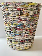 Cesto de lixo de tecido de papel reciclado revista/panela de plantadeira/lixeira exclusiva comprar usado  Enviando para Brazil