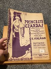 Kalman princesse czardas d'occasion  Rennes